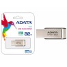MEMORIE USB 2.0 ADATA 32 GB, profil mic, carcasa metalica, auriu, "AUV130-32G-RGD" (timbru verde 0.03 lei)