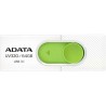 MEMORIE USB 3.2 ADATA 64 GB, retractabila, carcasa plastic, alb / verde, "AUV320-64G-RWHGN" (timbru verde 0.03 lei)