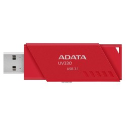 MEMORIE USB 3.2 ADATA 16 GB, retractabila, carcasa plastic, rosu, "AUV330-16G-RRD" (timbru verde 0.03 lei)
