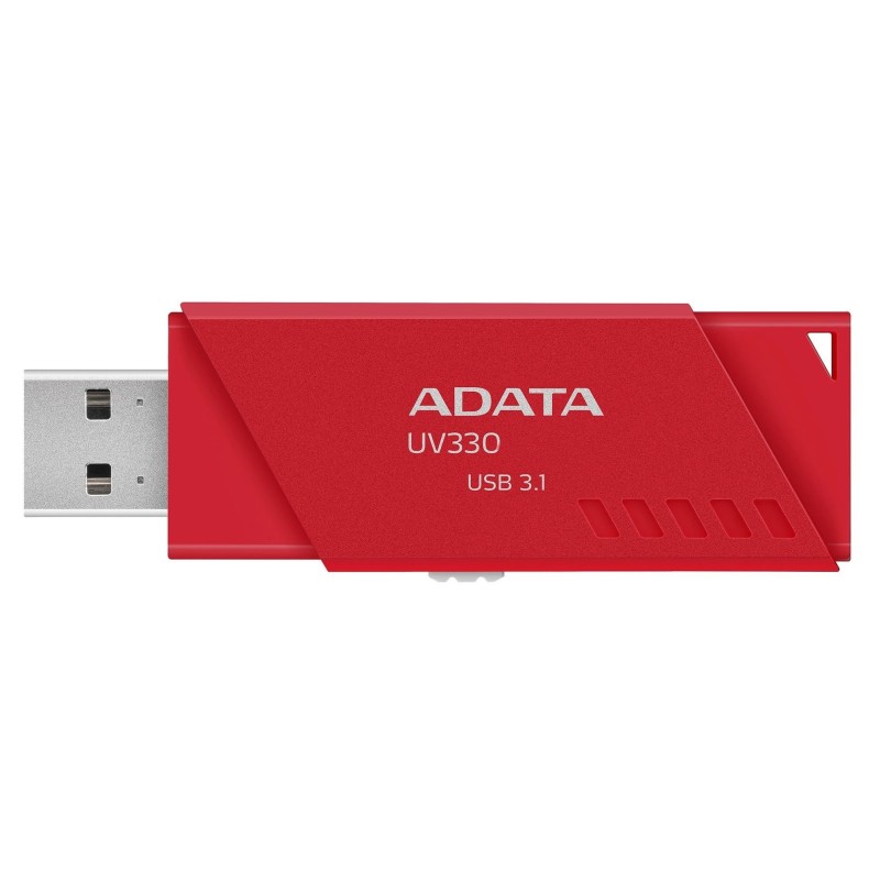 MEMORIE USB 3.2 ADATA 16 GB, retractabila, carcasa plastic, rosu, "AUV330-16G-RRD" (timbru verde 0.03 lei)