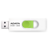 MEMORIE USB 3.2 ADATA 32 GB, retractabila, carcasa plastic, alb / verde, "AUV320-32G-RWHGN" (timbru verde 0.03 lei)