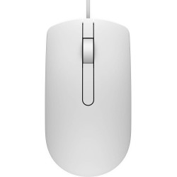 MOUSE DELL, PC sau NB, cu fir, USB, optic, 1000 dpi, butoane/scroll 3/1, MS116, alb,"570-AAIP" (timbru verde 0.18 lei)