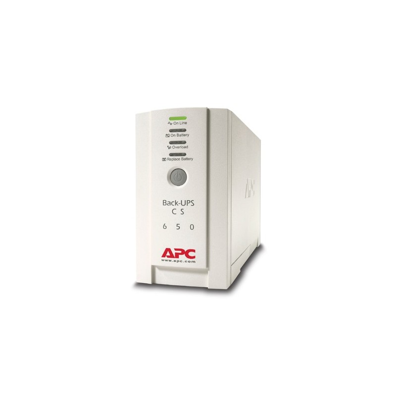 UPS APC "Back-UPS CS",Line Int. cu manag,mini tower,650VA/400W,IECx4,1xRBC17,LED,back-up 11-20 min.,"BK650EI",prelung garantie (