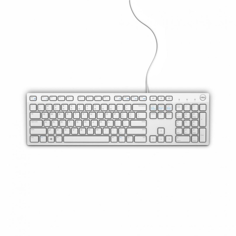 TASTATURI DELL, "KB216", cu fir, 105 taste format standard (104-108 taste), USB, alb, "580-ADGM"  (timbru verde 0.8 lei)