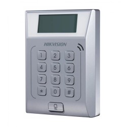 TERMINAL control acces HIKVISION, cititor carduri MiFare, TCP/IP, tastatura si sonerie,  "DS-K1T802M" (timbru verde 0.18 lei)