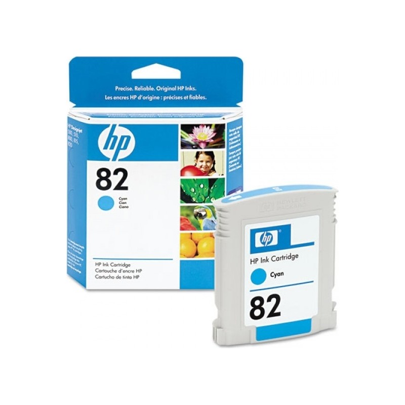 Cartus Cerneala Original HP Cyan, nr.82, pentru DesignJet 500|800, , (timbru verde 0.15 lei), "C4911A"