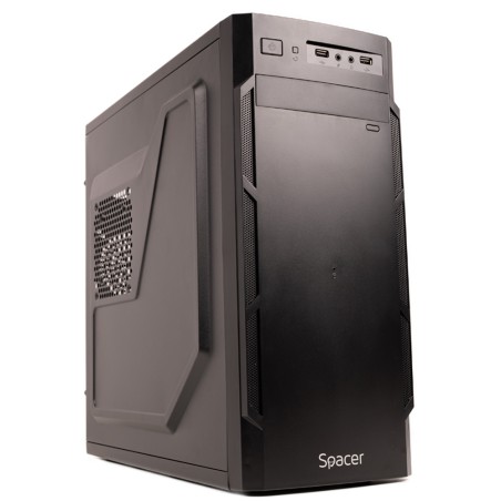 CARCASA  SPACER, Middle Tower, ATX, "KRYPTON", fara sursa, USB 2.0 x 2, Jack 3.5mm x 2,  "SPC-KRYPTON"
