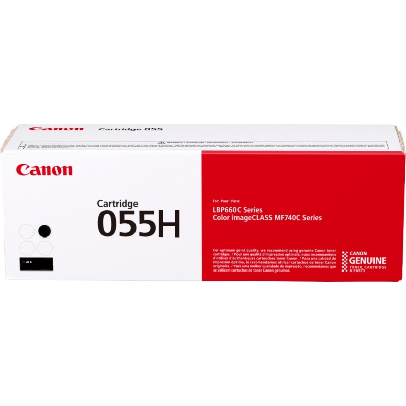 Toner Original Canon Black, CRG-055HBK, pentru I-Sensys LBP-663|LBP-664|MF-742|MF-744|MF-746, 7.6K, (timbru verde 1.2 lei) , "30