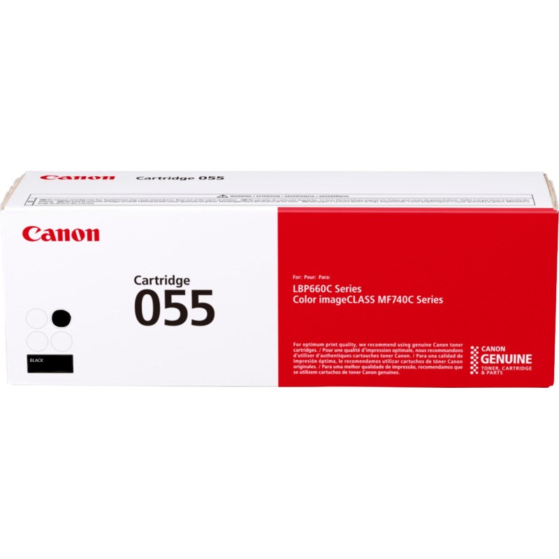 Toner Original Canon Black, CRG-055BK, pentru I-Sensys LBP-663|LBP-664|MF-742|MF-744|MF-746, 2.3K, (timbru verde 1.2 lei) , "301