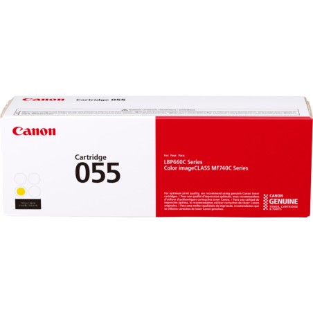 Toner Original Canon Yellow, CRG-055Y, pentru  I-Sensys LBP-663|LBP-664|MF-742|MF-744|MF-746, 2.1K, (timbru verde 1.2 lei) , "30
