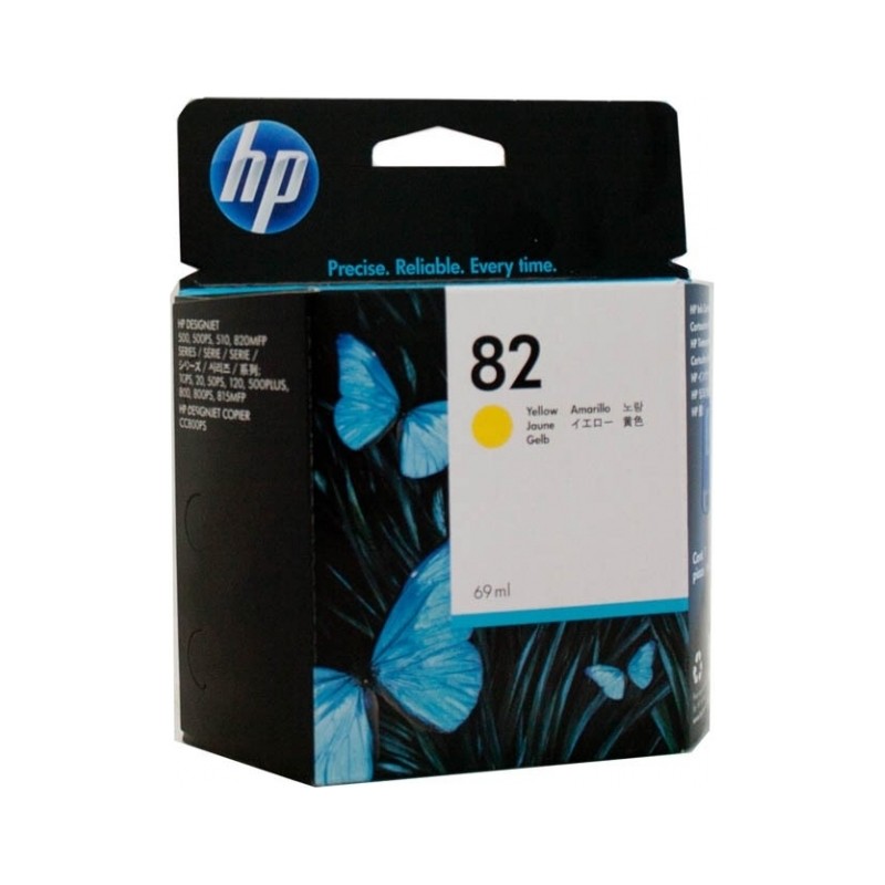 Cartus Cerneala Original HP Yellow, nr.82, pentru DesignJet 500|800, , (timbru verde 0.15 lei), "C4913A"