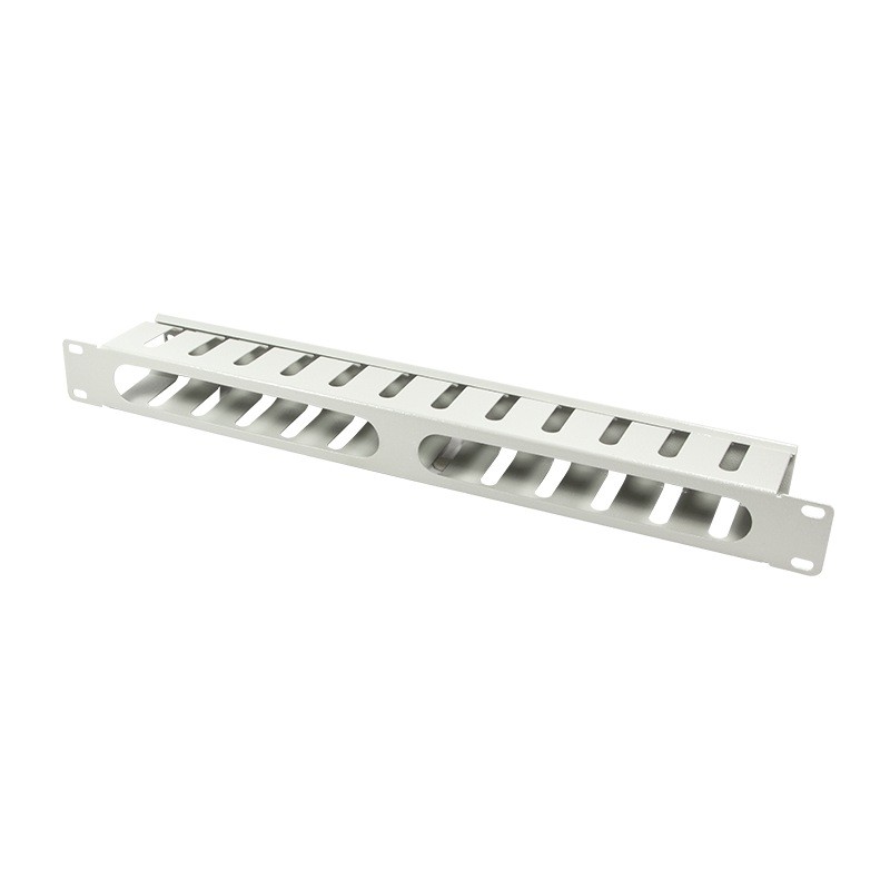 PANOU gestionare cabluri LOGILINK, tip masca orizontala perforata | masca orizontala cu capac detasabil, 19 inch, 1U, gri, "ORCC