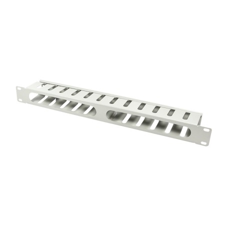 PANOU gestionare cabluri LOGILINK, tip masca orizontala perforata | masca orizontala cu capac detasabil, 19 inch, 1U, gri, "ORCC
