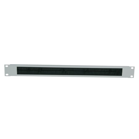 PANOU intrare cabluri LOGILINK, tip masca orizontala cu perii, 19 inch, 1U, gri, "ORCEB1G"