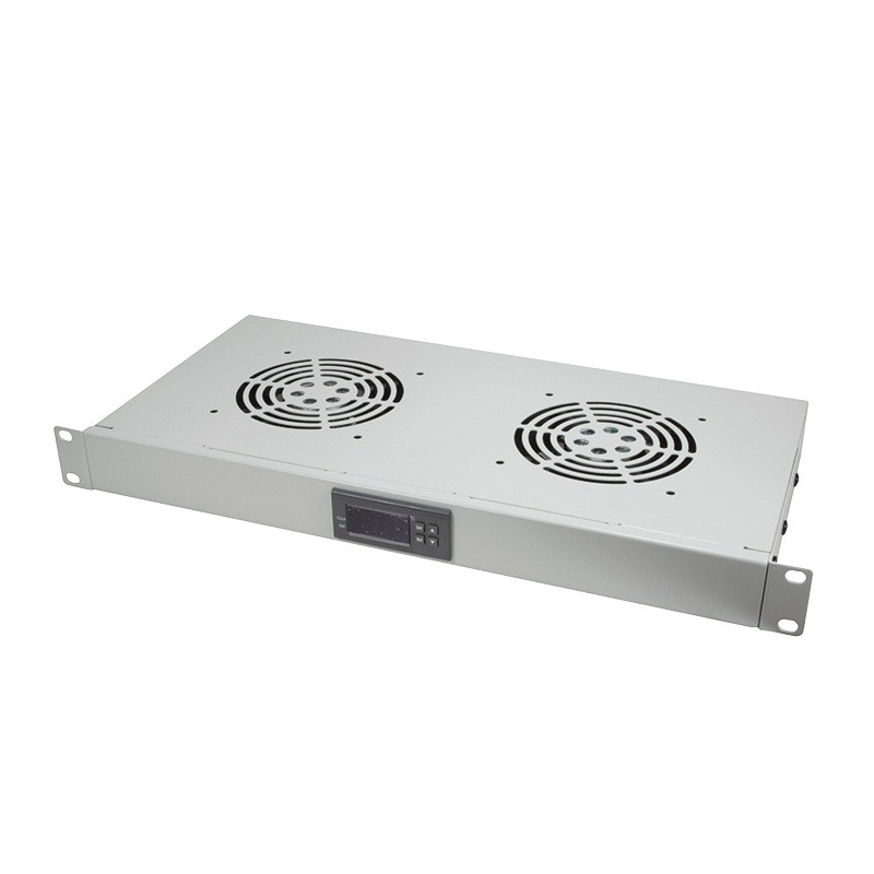 UNITATE RACIRE LOGILINK, 1U pentru rack 19", 2 ventilatoare, 1600rpm, 25dBA, flux aer 49.8cfm, otel 1.5mm, cu termostat, cablu a