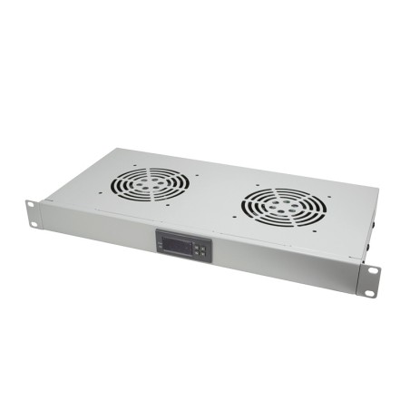 UNITATE RACIRE LOGILINK, 1U pentru rack 19", 2 ventilatoare, 1600rpm, 25dBA, flux aer 49.8cfm, otel 1.5mm, cu termostat, cablu a