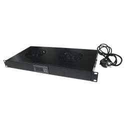 UNITATE RACIRE LOGILINK, 1U pentru rack 19", 4 ventilatoare, 1600rpm, 25dBA, flux aer 49.8cfm, otel 1.5mm, cu termostat, cablu a