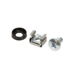 SET montare LOGILINK pentru rack 19", contine 50 piese: suruburi, saibe, piulite, diametru 6mm (M6), otel placat cu zinc si plas