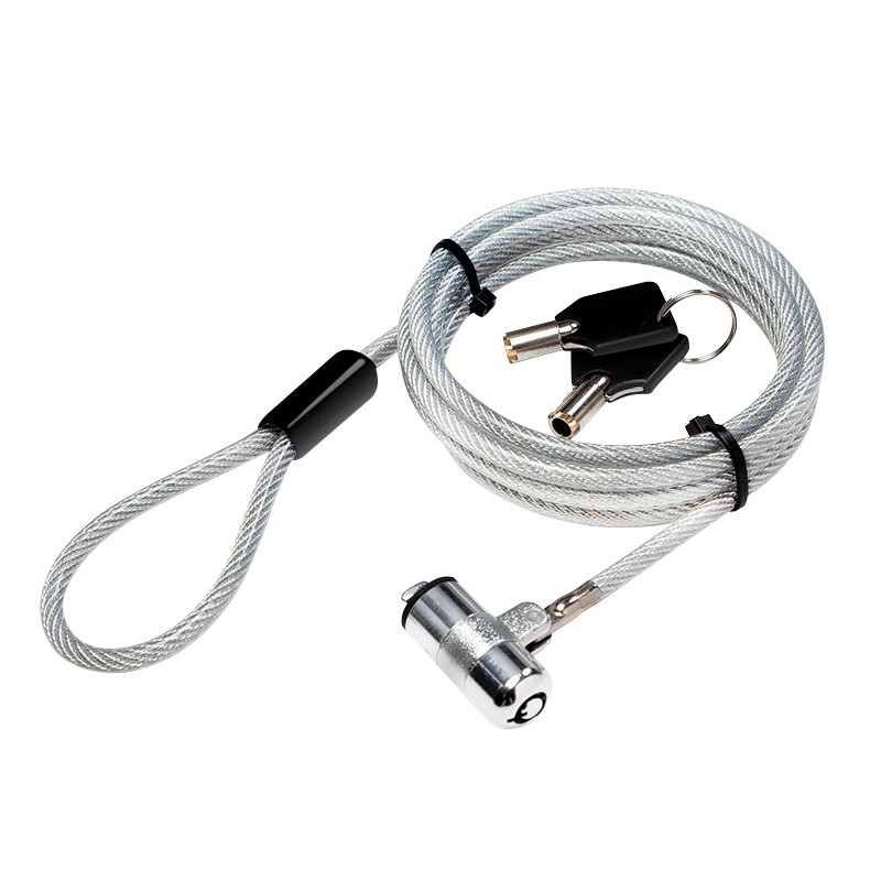 CABLU securitate LOGILINK pt. notebook, slot standard, 2 chei standard, 1.8m, cablu otel ultra-slim, permite pivotare si rotire 