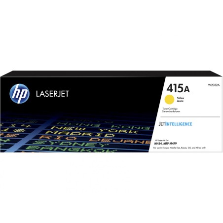Toner Original HP Yellow, nr.415A, pentru MFP M454|M479|M480, 2.1K, (timbru verde 1.2 lei) , "W2032A"