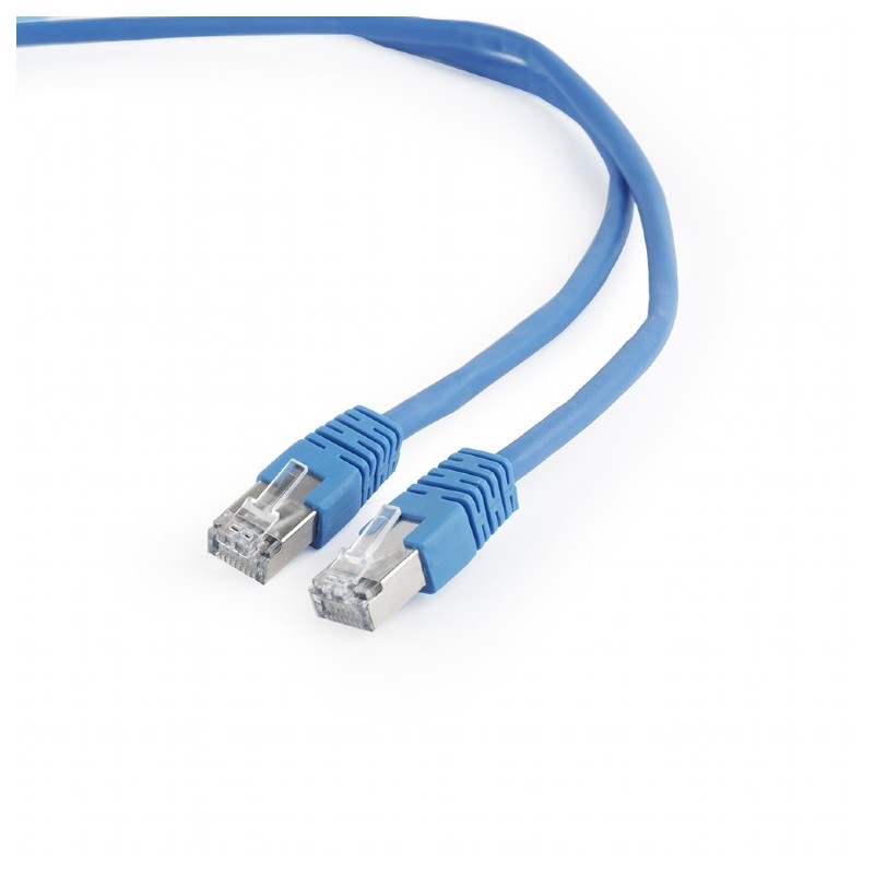 PATCH CORD FTP GEMBIRD Cat6, cupru-aluminiu, 1 m, albastru, AWG26, ecranat "PP6-1M/B" (timbru verde 0.08 lei)