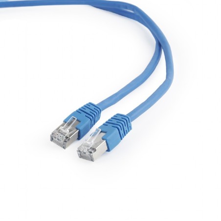 PATCH CORD FTP GEMBIRD Cat6, cupru-aluminiu, 1 m, albastru, AWG26, ecranat "PP6-1M/B" (timbru verde 0.08 lei)