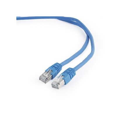 PATCH CORD FTP GEMBIRD Cat6, cupru-aluminiu, 2 m, albastru, AWG26, ecranat "PP6-2M/B" (timbru verde 0.08 lei)