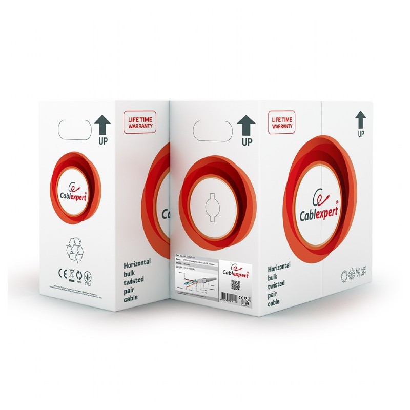 ROLA CABLU FTP GEMBIRD, Cat5e, 305m, Cupru, Litat, AWG24, "FPC-5004E"