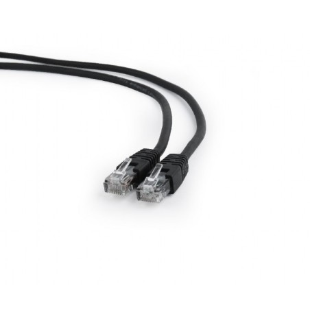 PATCH CORD UTP GEMBIRD Cat6, cupru-aluminiu, 0.5 m, negru, AWG26, "PP6U-0.5M/BK" (timbru verde 0.08 lei)
