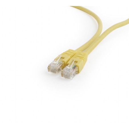 PATCH CORD UTP GEMBIRD Cat6, cupru-aluminiu, 0.5 m, galben, AWG26, "PP6U-0.5M/Y" (timbru verde 0.08 lei)