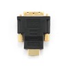 ADAPTOR video GEMBIRD, HDMI (T) la DVI-D SL (T), conectori auriti, black, "A-HDMI-DVI-1" (timbru verde 0.08 lei)