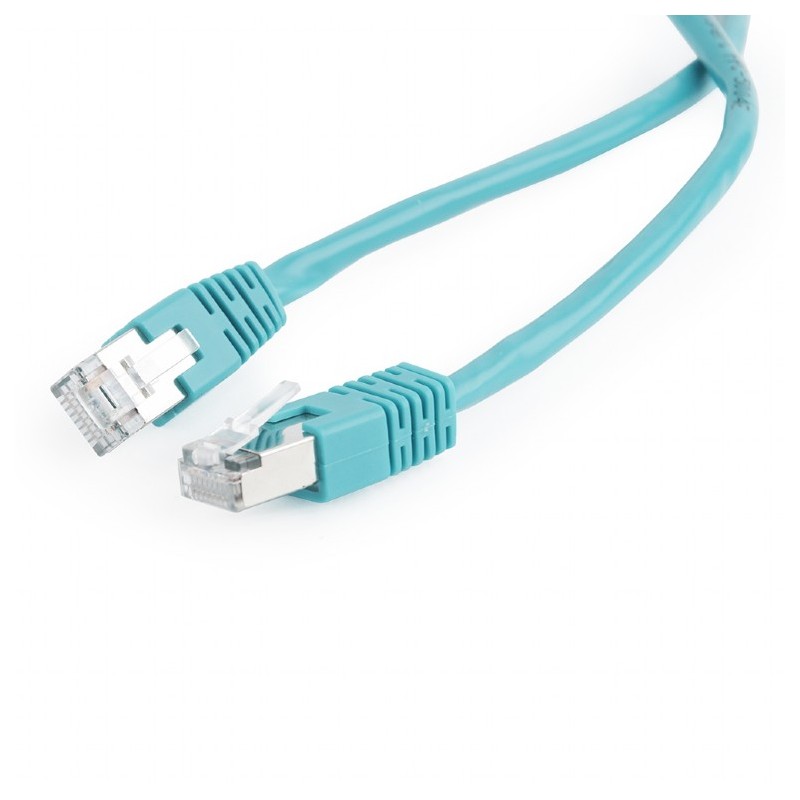 PATCH CORD FTP GEMBIRD Cat5e, cupru-aluminiu, 0.5 m, verde, AWG26, ecranat "PP22-0.5M/G" (timbru verde 0.08 lei)