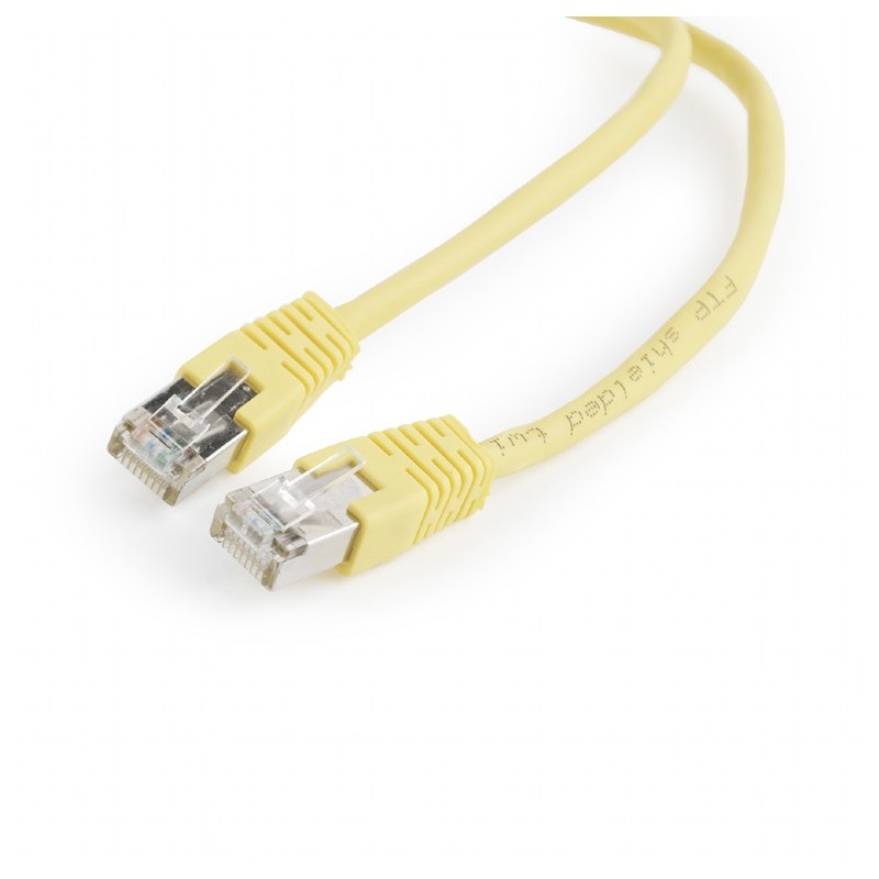 PATCH CORD FTP GEMBIRD Cat5e, cupru-aluminiu, 0.5 m, galben, AWG26, ecranat "PP22-0.5M/Y" (timbru verde 0.08 lei)