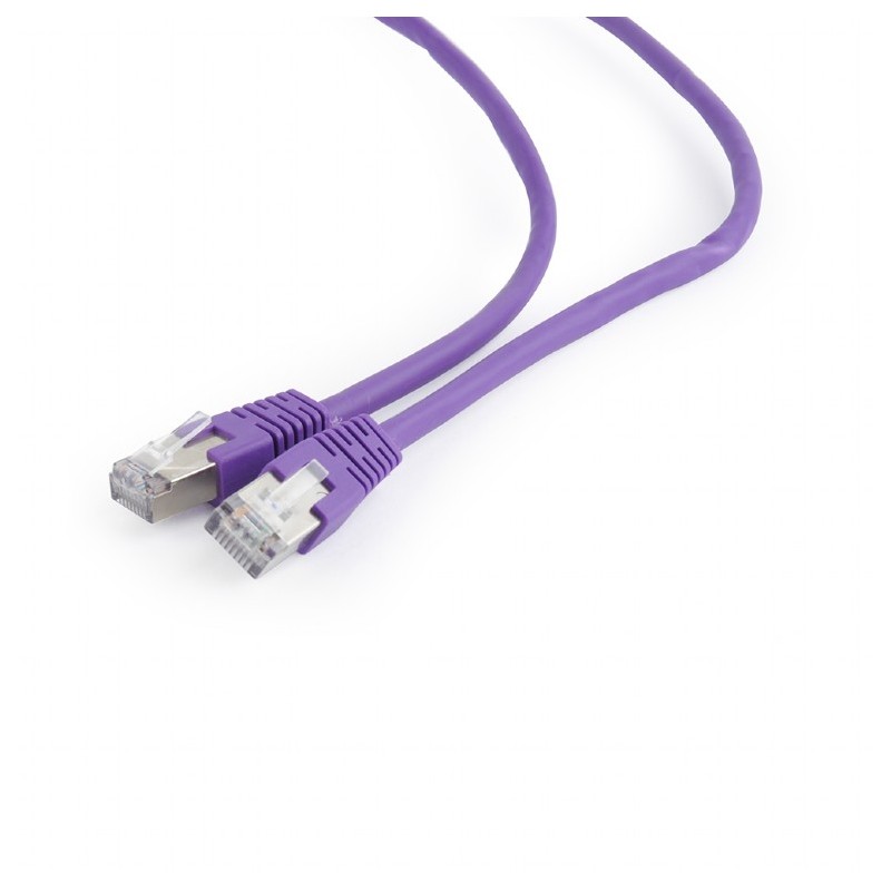 PATCH CORD FTP GEMBIRD Cat6, cupru-aluminiu, 0.25 m, violet, AWG26, ecranat "PP6-0.25M/V" (timbru verde 0.08 lei)