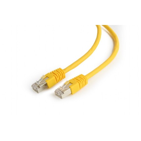 PATCH CORD FTP GEMBIRD Cat6, cupru-aluminiu, 1 m, galben, AWG26, ecranat "PP6-1M/Y" (timbru verde 0.08 lei)