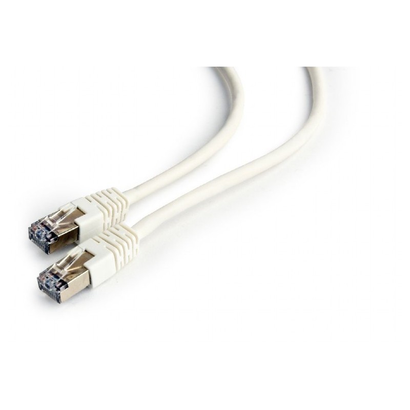 PATCH CORD FTP GEMBIRD Cat6, cupru-aluminiu, 2 m, alb, AWG26, ecranat "PP6-2M/W" (timbru verde 0.08 lei)