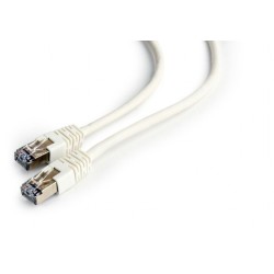 PATCH CORD FTP GEMBIRD Cat6, cupru-aluminiu, 3 m, alb, AWG26, ecranat "PP6-3M/W" (timbru verde 0.08 lei)