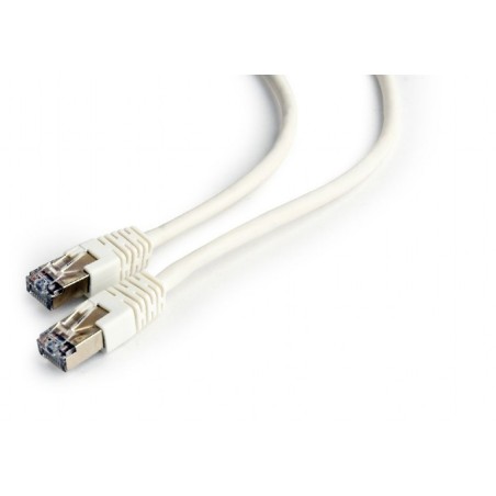 PATCH CORD FTP GEMBIRD Cat6, cupru-aluminiu, 3 m, alb, AWG26, ecranat "PP6-3M/W" (timbru verde 0.08 lei)