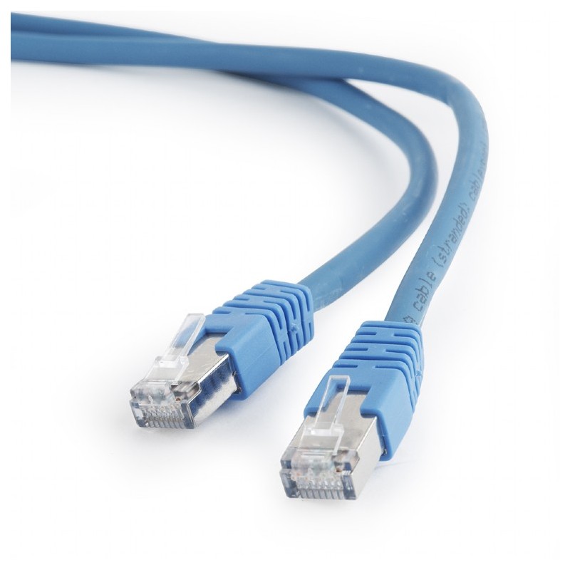 PATCH CORD S/FTP GEMBIRD Cat6a, LSZH, cupru, 0.5 m, albastru, AWG27, dublu ecranat "PP6A-LSZHCU-B-0.5M" (timbru verde 0.08 lei)