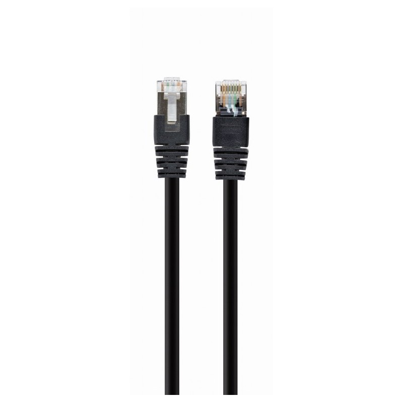PATCH CORD S/FTP GEMBIRD Cat6a, LSZH, cupru, 1 m, negru, AWG27, dublu ecranat "PP6A-LSZHCU-BK-1M" (timbru verde 0.08 lei)