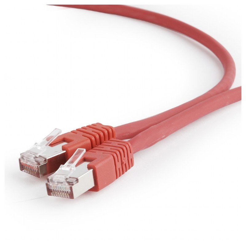 PATCH CORD S/FTP GEMBIRD Cat6a, LSZH, cupru, 2 m, rosu, AWG27, dublu ecranat "PP6A-LSZHCU-R-2M" (timbru verde 0.08 lei)