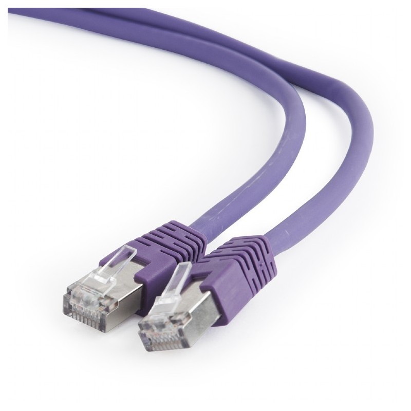PATCH CORD S/FTP GEMBIRD Cat6a, LSZH, cupru, 5 m, violet, AWG27, dublu ecranat "PP6A-LSZHCU-V-5M" (timbru verde 0.18 lei)