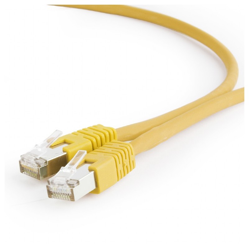 PATCH CORD S/FTP GEMBIRD Cat6a, LSZH, cupru, 1.5 m, galben, AWG27, dublu ecranat "PP6A-LSZHCU-Y-1.5M" (timbru verde 0.18 lei)