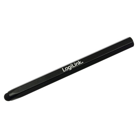 TOUCH PEN LOGILINK, pt. tablete si smartphone, varf din cauciuc, forma hexagonala, aluminiu, negru, "AA0010"  (timbru verde 0.03