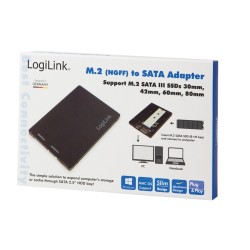 RACK LOGILINK M.2 (M) la S-ATA 3 (T), adaptor pt. SSD M.2 la S-ATA, "AD0019"