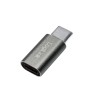 ADAPTOR LOGILINK, pt. smartphone, USB 3.0, USB Type-C (T) la Micro-USB (M), argintiu, "AU0041" (timbru verde 0.08 lei)