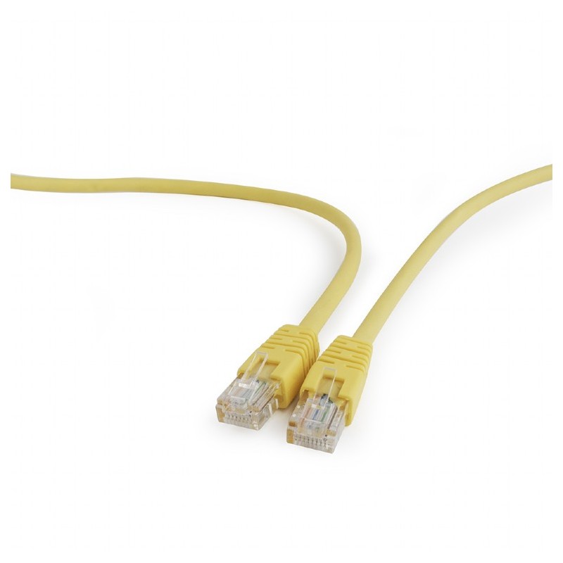 PATCH CORD UTP GEMBIRD Cat5e, cupru-aluminiu, 2 m, galben, AWG26, "PP12-2M/Y" (timbru verde 0.08 lei)