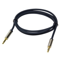 CABLU audio LOGILINK stereo (3.5 mm jack T/T), 3m, conectori auriti, albastru "CA10300" (timbru verde 0.18 lei)