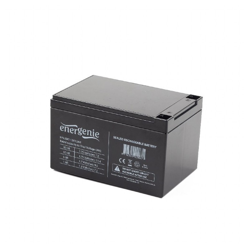 ACUMULATOR UPS GEMBIRD 12V / 12Ah, terminal F2(T2), dimensiune: 95x98x15mm, inaltime+terminal: 101mm, "BAT-12V12AH" (timbru verd