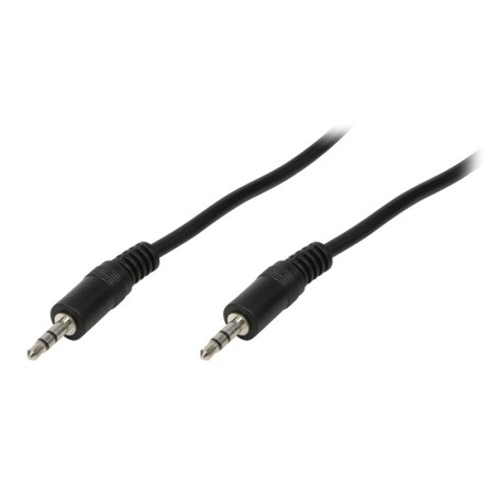CABLU audio LOGILINK stereo (3.5 mm jack T/T), 1m, negru "CA1049" (timbru verde 0.08 lei)